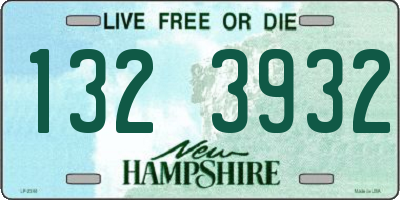 NH license plate 1323932