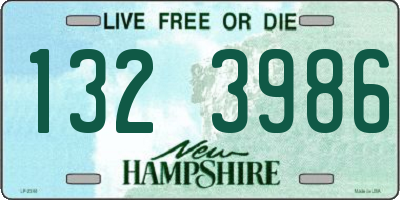 NH license plate 1323986