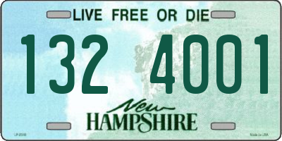NH license plate 1324001