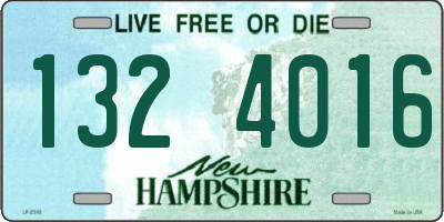 NH license plate 1324016