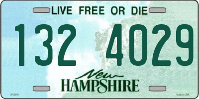 NH license plate 1324029
