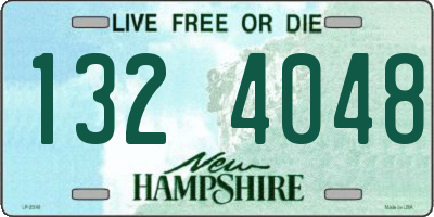 NH license plate 1324048