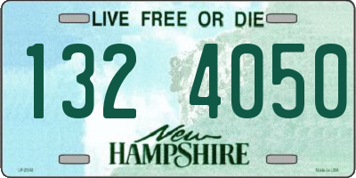 NH license plate 1324050