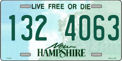 NH license plate 1324063