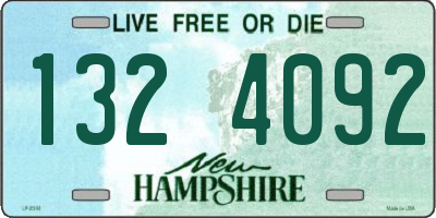 NH license plate 1324092