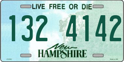 NH license plate 1324142