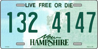 NH license plate 1324147