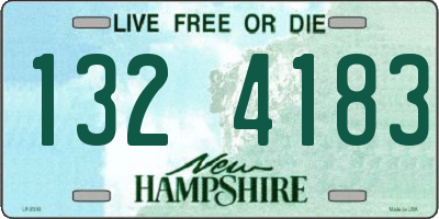 NH license plate 1324183