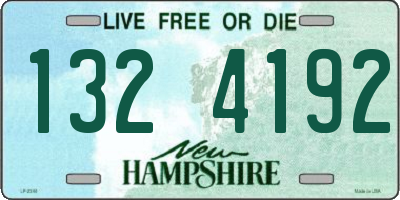 NH license plate 1324192