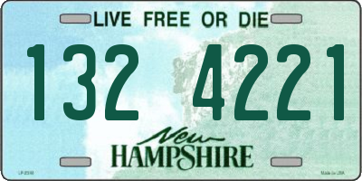 NH license plate 1324221