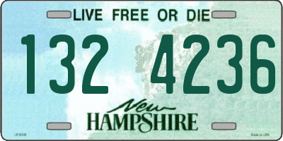 NH license plate 1324236