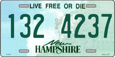NH license plate 1324237