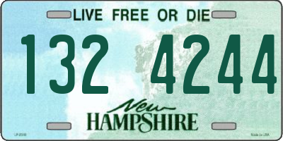 NH license plate 1324244