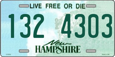 NH license plate 1324303