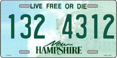 NH license plate 1324312