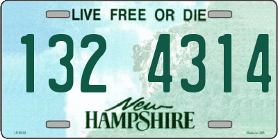 NH license plate 1324314