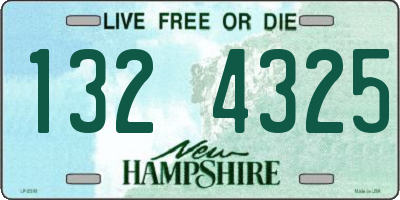 NH license plate 1324325