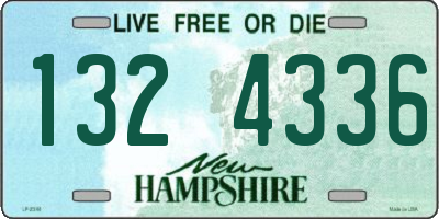 NH license plate 1324336