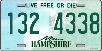NH license plate 1324338