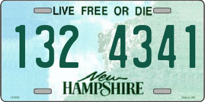 NH license plate 1324341