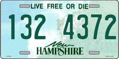 NH license plate 1324372