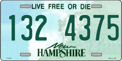 NH license plate 1324375