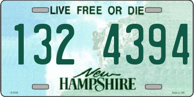 NH license plate 1324394