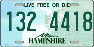 NH license plate 1324418
