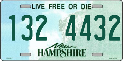 NH license plate 1324432