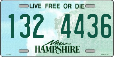 NH license plate 1324436