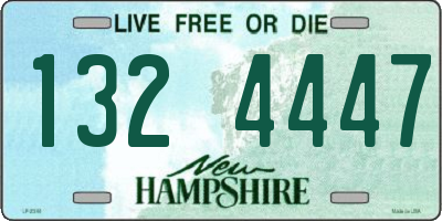 NH license plate 1324447