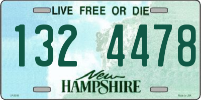 NH license plate 1324478