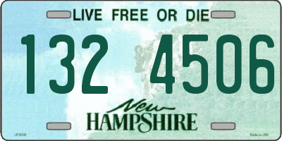 NH license plate 1324506