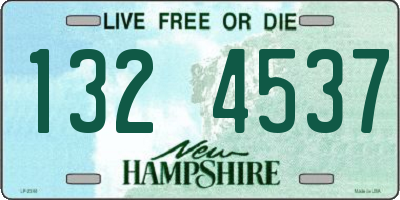 NH license plate 1324537