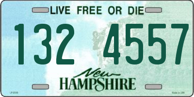 NH license plate 1324557