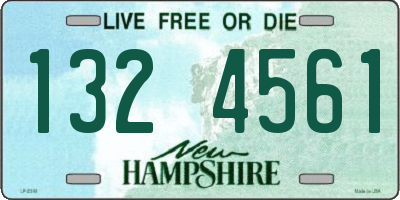 NH license plate 1324561