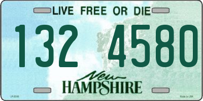 NH license plate 1324580