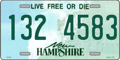NH license plate 1324583