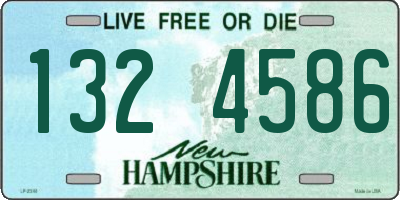 NH license plate 1324586