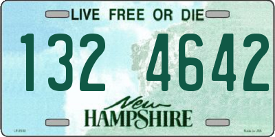 NH license plate 1324642