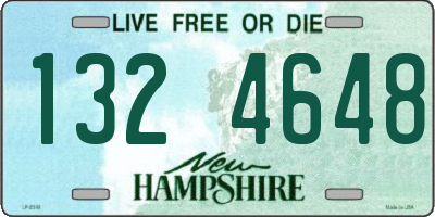 NH license plate 1324648