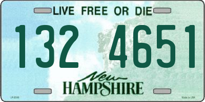 NH license plate 1324651
