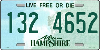 NH license plate 1324652