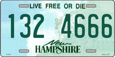 NH license plate 1324666