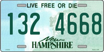 NH license plate 1324668