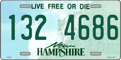 NH license plate 1324686