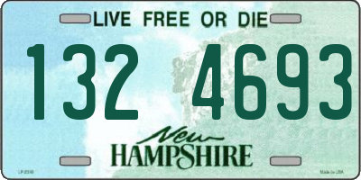 NH license plate 1324693
