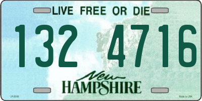 NH license plate 1324716