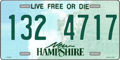 NH license plate 1324717
