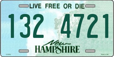 NH license plate 1324721